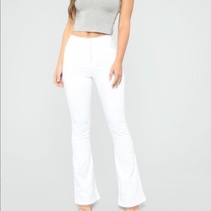 White Wide Leg Jeans ✨